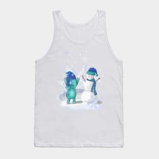 Elephant Tiffan & snowman Tank Top